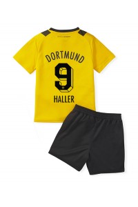 Borussia Dortmund Sebastien Haller #9 Babytruitje Thuis tenue Kind 2022-23 Korte Mouw (+ Korte broeken)